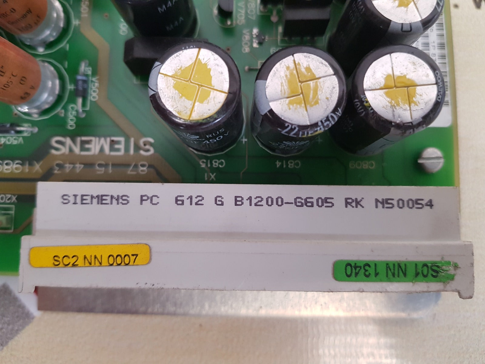 Siemens 87 15 443 x1989 d1 e4 power supply board