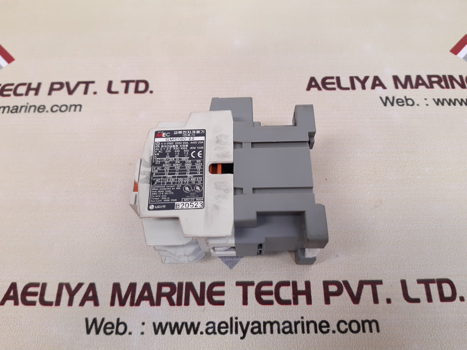 Meta Mec lg gmc(d)-22 contactor