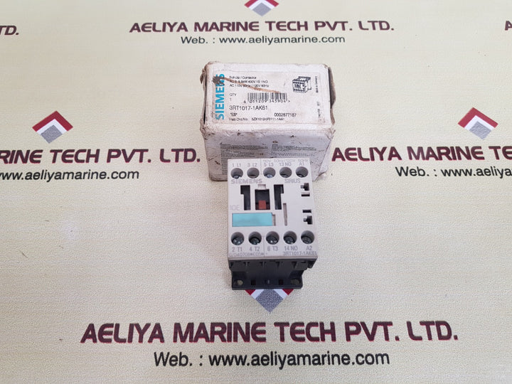 Siemens sirius 3rt1017-1ak61 contactor