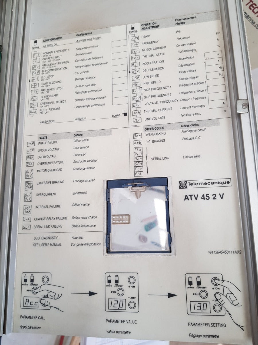 Telemecanique altivar-5 atv452vd11 serie 45 2