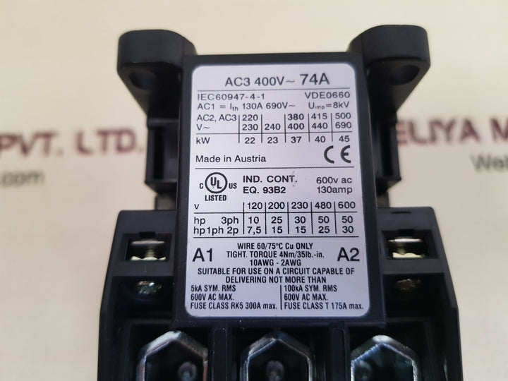 Benedikt & jager k3-74b00 contactor