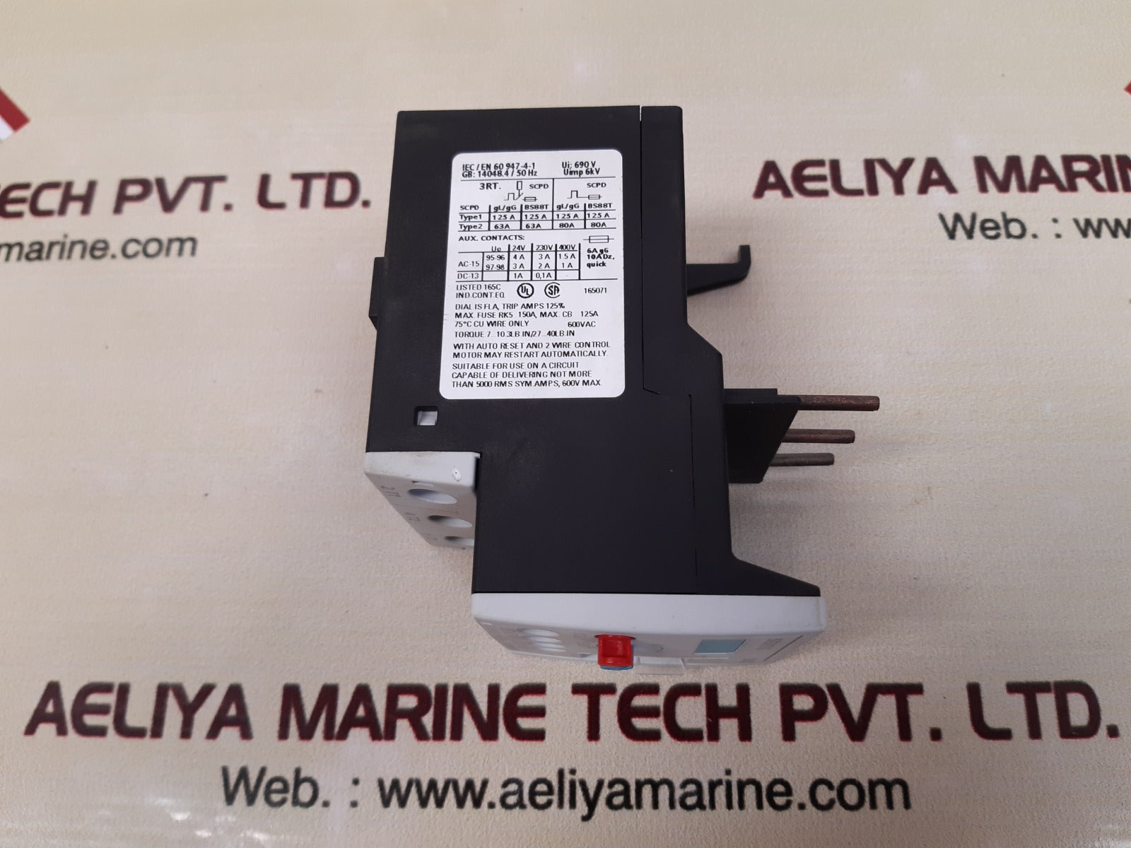 Siemens 3ru1136-4fb0 thermal overload relay