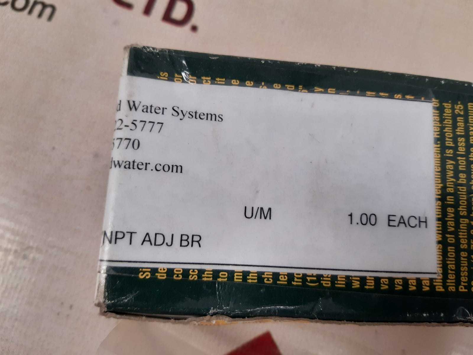 Watts regulator 530 calibrated pressure relief valve