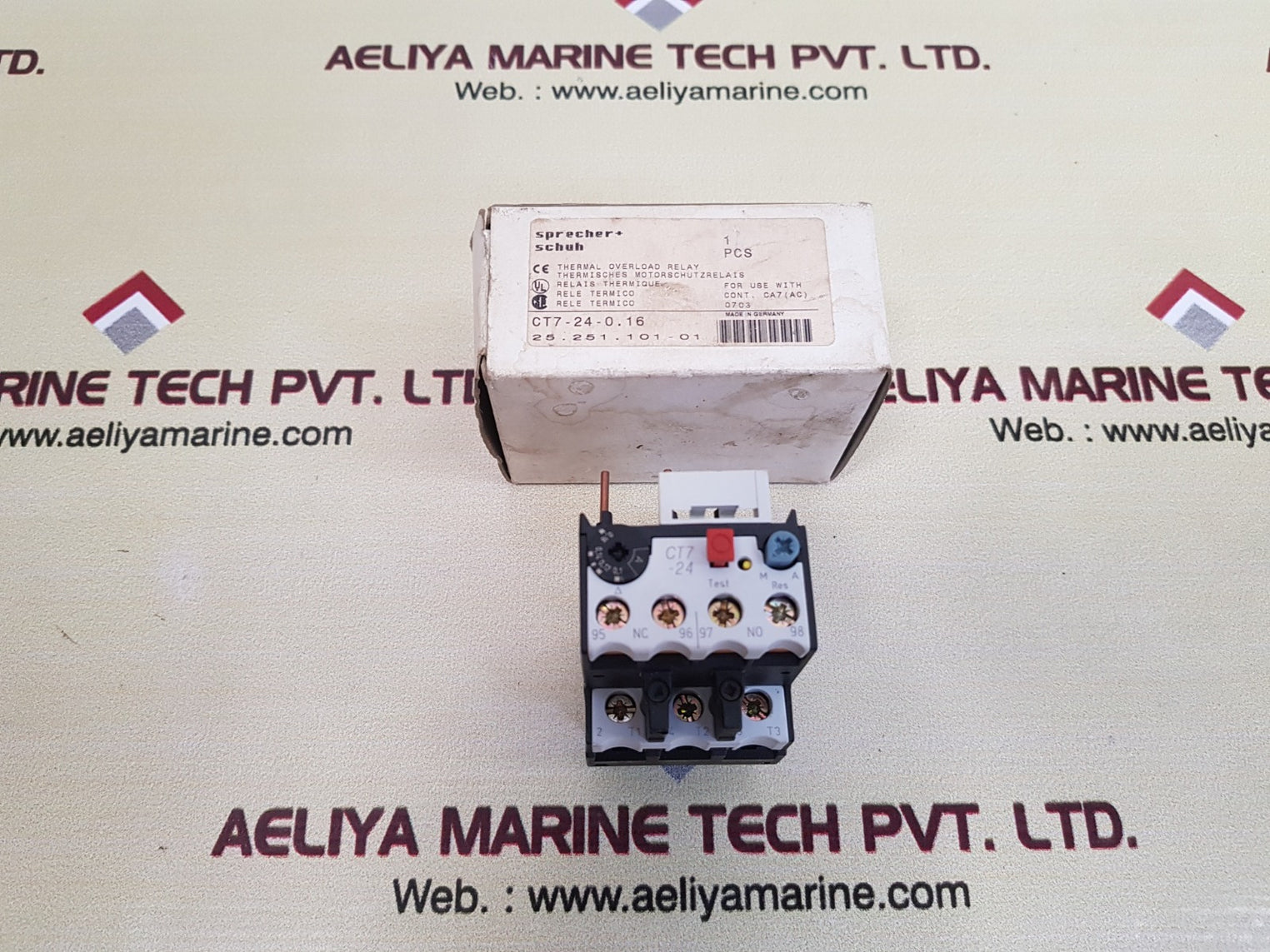 Sprecher+schuh ct7-24 thermal overload relay