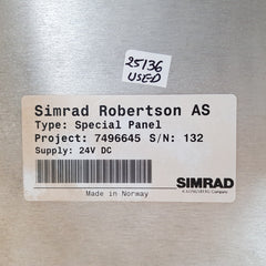 Simrad robertson  7496645 special panel