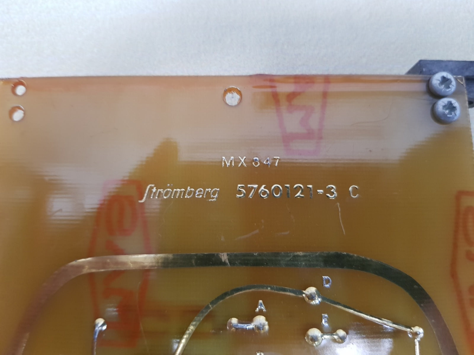Stromberg smux pcb card 5760121-3 c