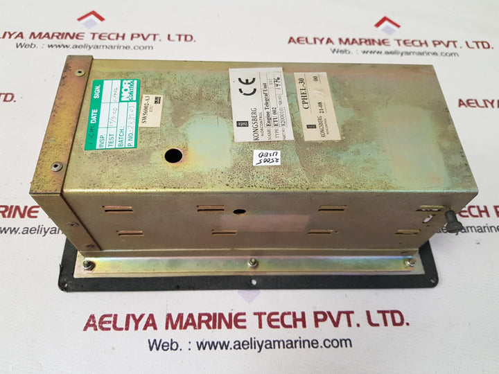 Kongsberg norcontrol etu002 engine telegraph unit