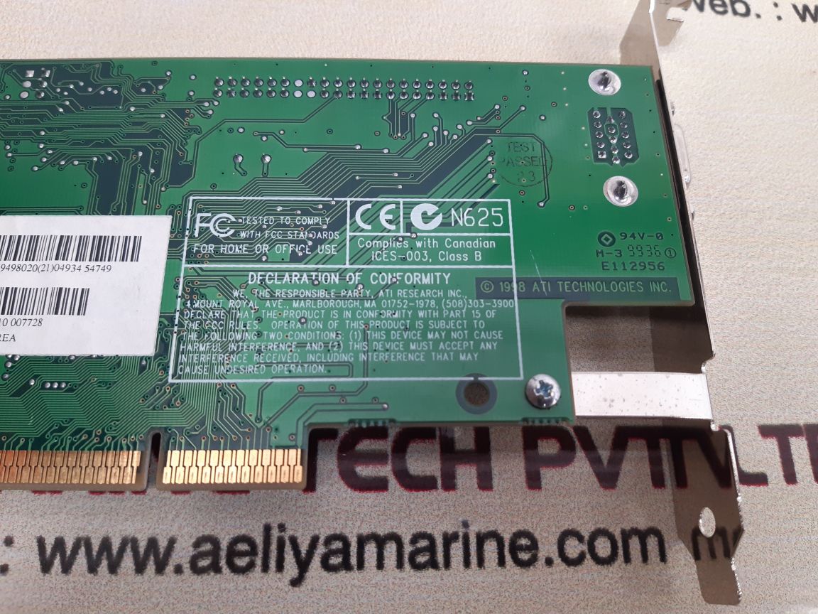Ati technologies 109-49800-11 graphic card 