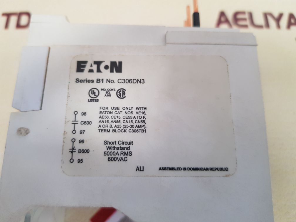 Eaton c306dn3 overload relay 