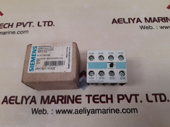 Siemens 3rh1921-1fa22 auxiliary switch block 