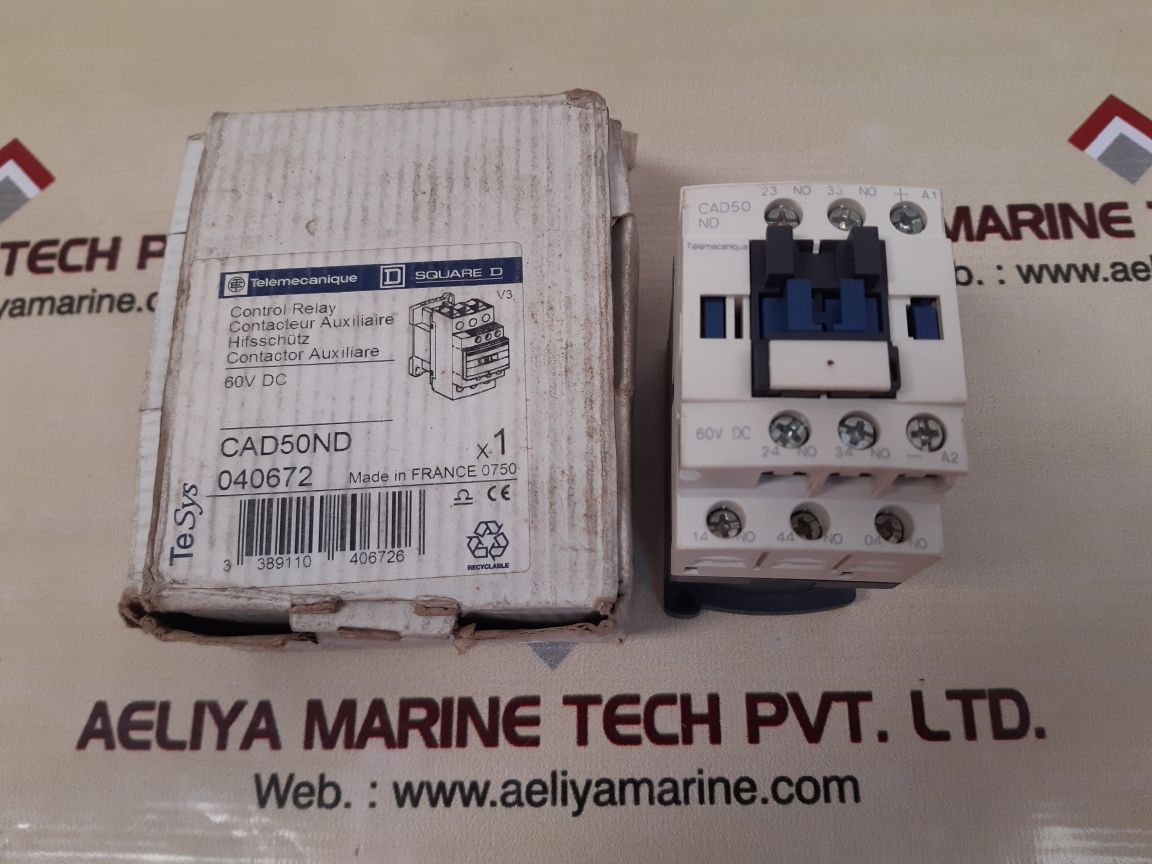 Telemecanique/schneider cad50nd auxiliary contactor
