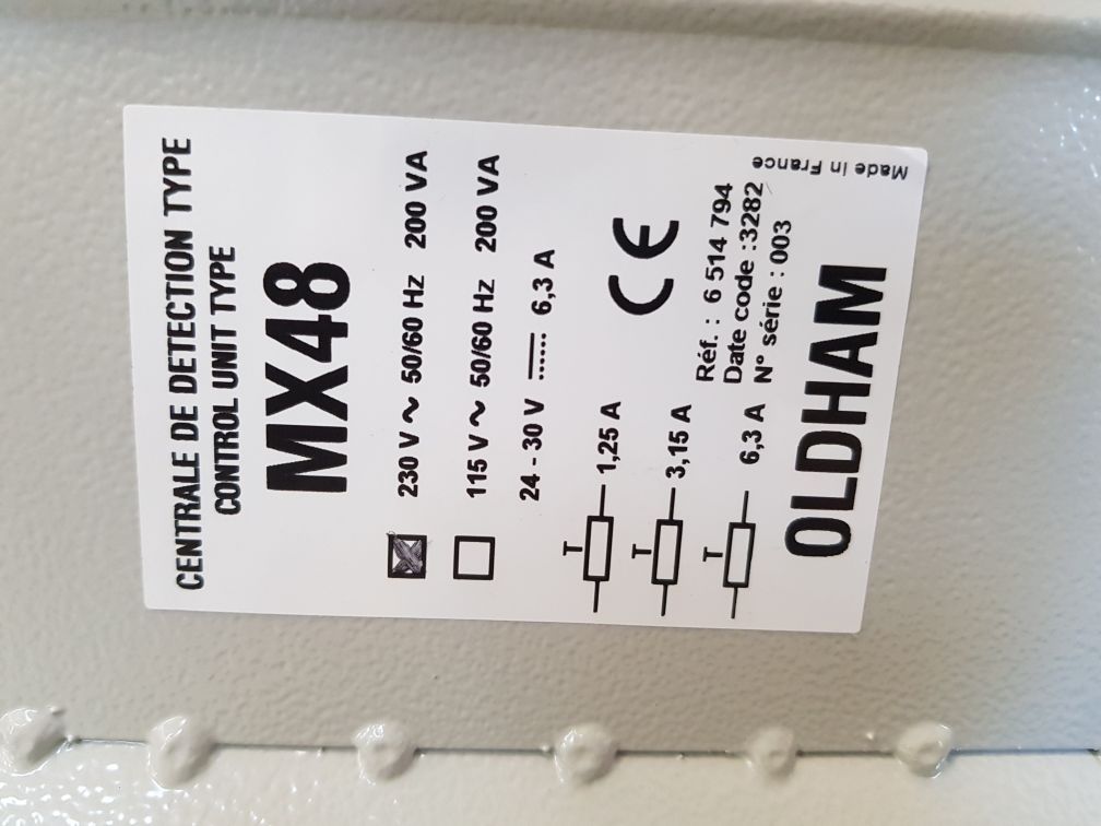 Oldham mx48 gas and flame measurement and alarm control unit 