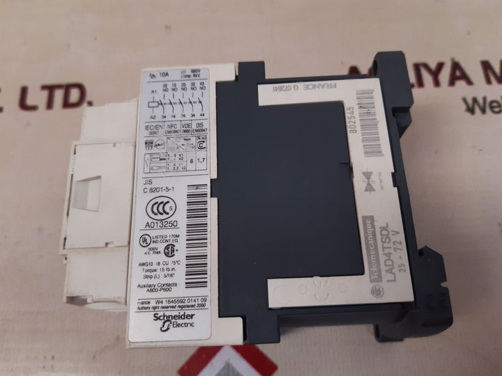 Telemecanique/schneider cad50nd auxiliary contactor