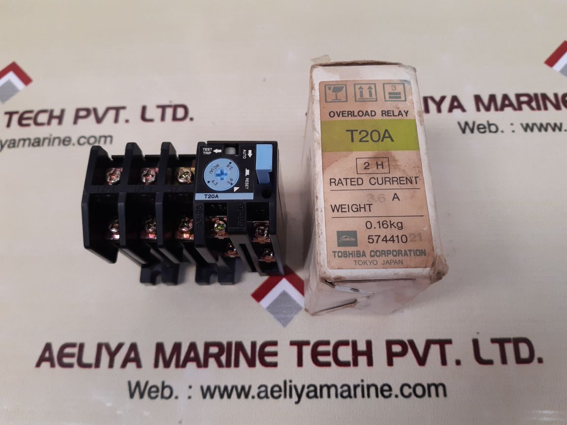 Toshiba t20a overload relay  3.6 a
