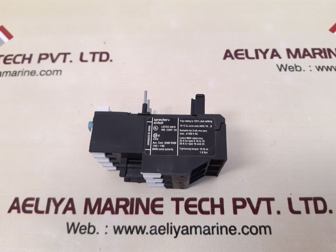 Sprecher+schuh ct7-24-0,6 thermal overload relay 