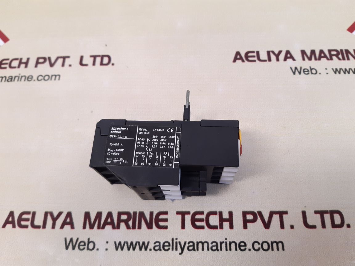 Sprecher+schuh ct7-24-0,6 thermal overload relay 