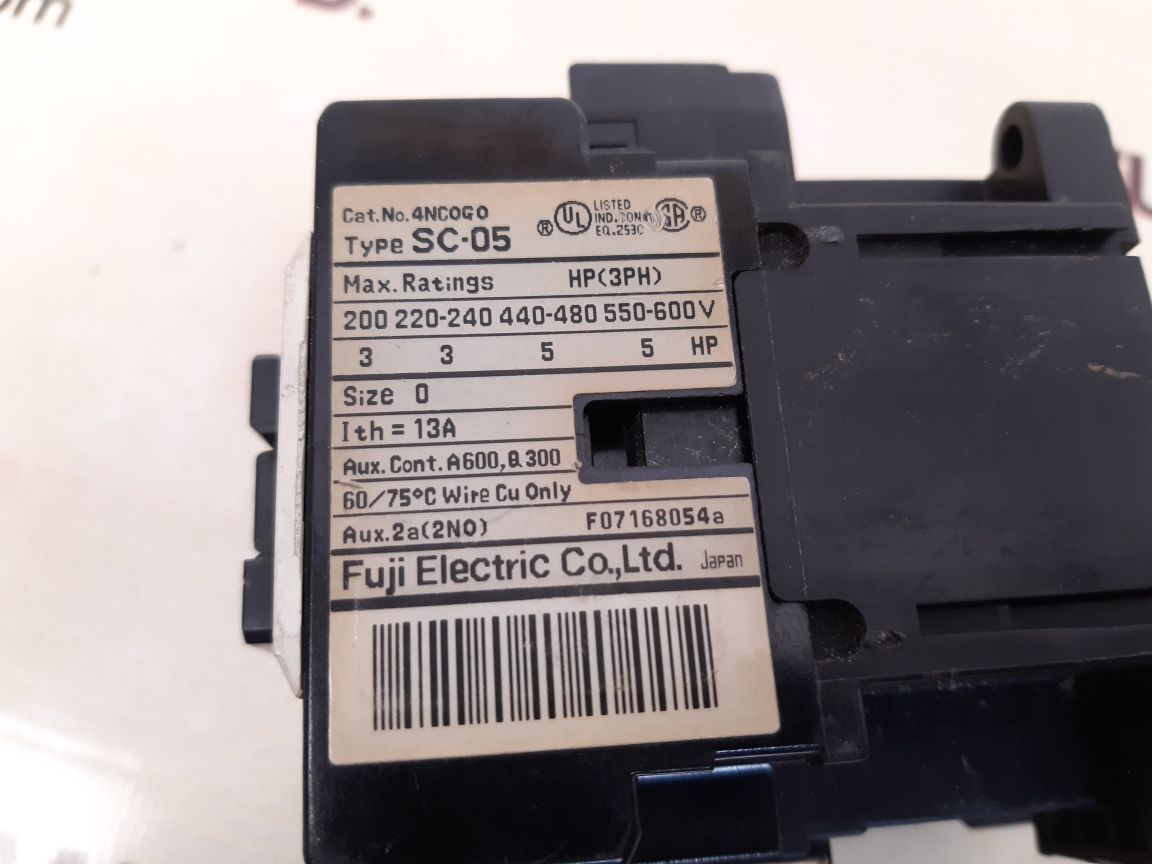 Fuji electric sc-05 (13) contactor 4nc0g0 