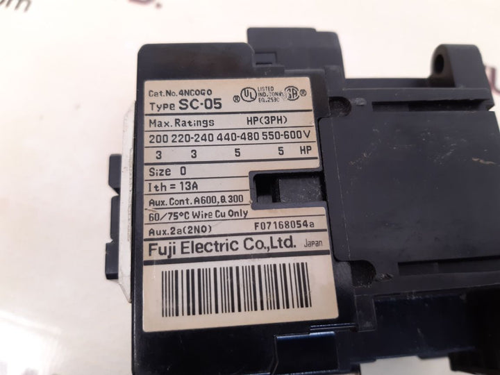 Fuji electric sc-05 (13) contactor 4nc0g0 