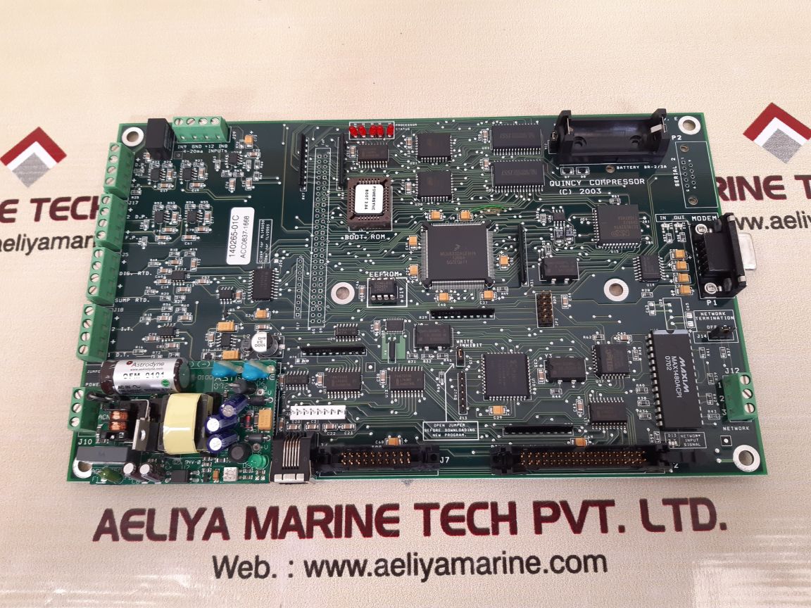 Quincy compressor 140265-1c/q rev. e pcb card 