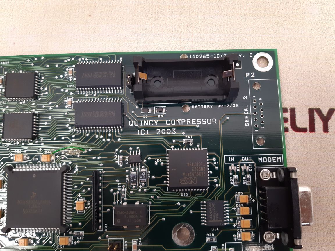Quincy compressor 140265-1c/q rev. e pcb card 