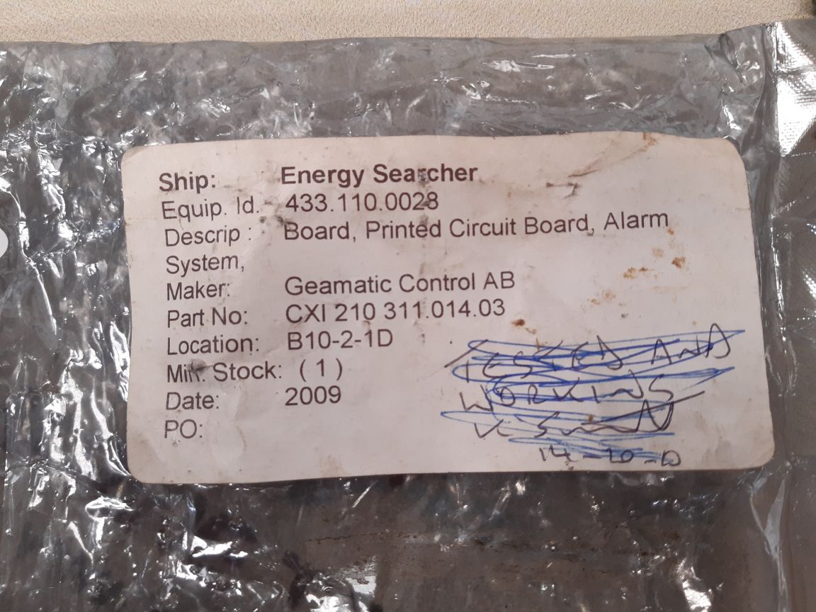 Geamatic cxi 210 311.014.03 pcb card 