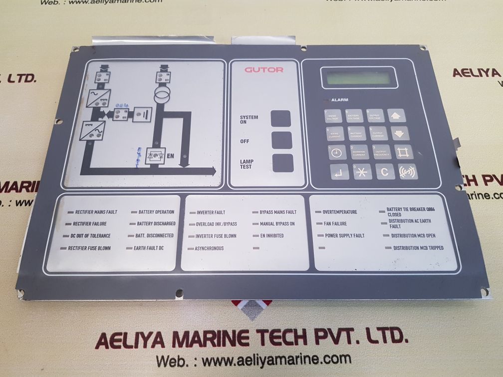 Gutor frontpanel pew/ pdw 0021004-2 human-machine interface front panel 
