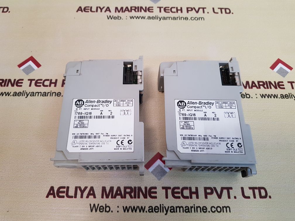 Allen bradley 1769-iq16 compact i/o 16 pt. input module ser.a rev.2