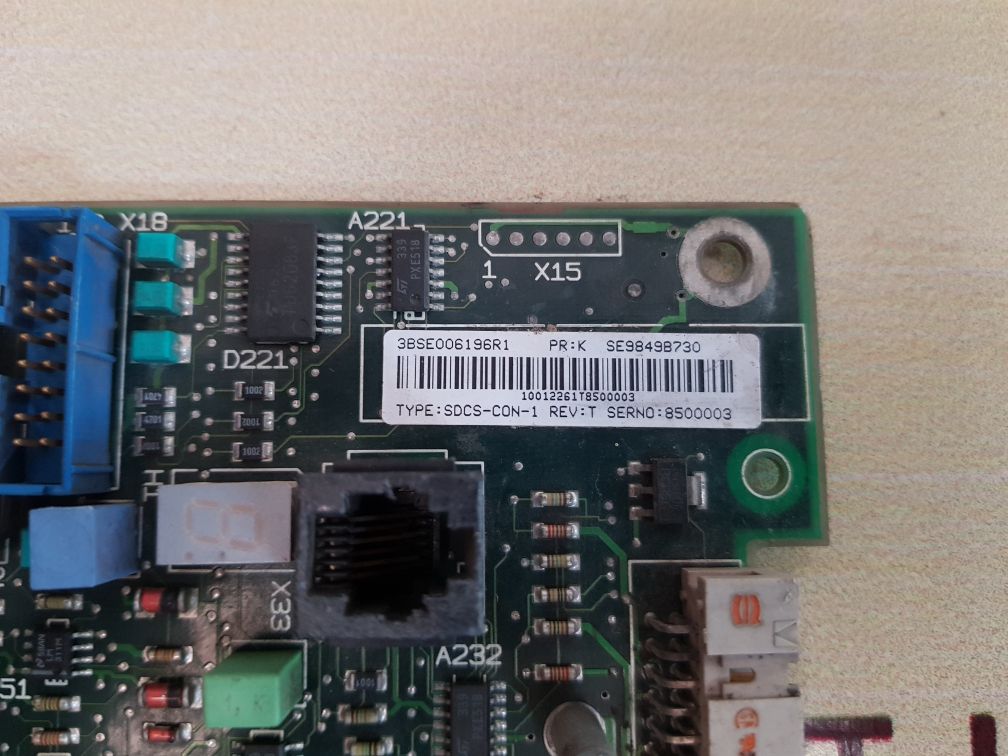 Abb sdcs-con-1 control board  3bse006196r1 rev.k