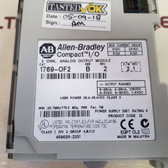 Allen- bradley 1769-of2 ser.b rev.2 compact i/o analog output module 