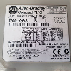 Allen-bradley 1769-ow8i ser.b compact i/o output module 
