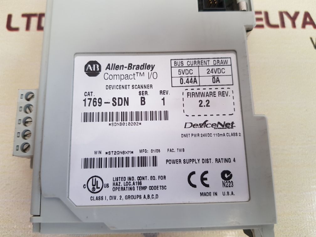 Allen-bradley 1769-sdn Ser.B Devicenet Scanner Module
