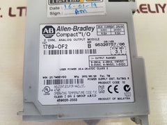 Allen-bradley 1769-of2 Compact I/O 2 Chnl. Analog Output Module
