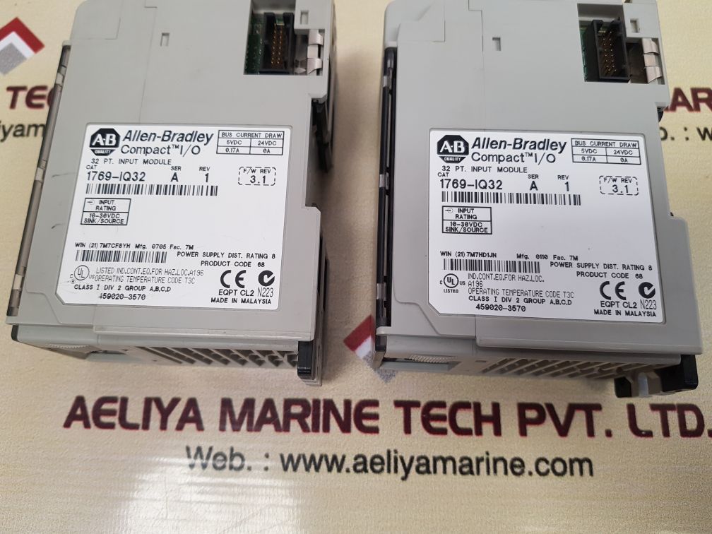 Allen-bradley 1769-iq32 Ser.A Compact I/O 32 Pt. Input Module Rev.1
