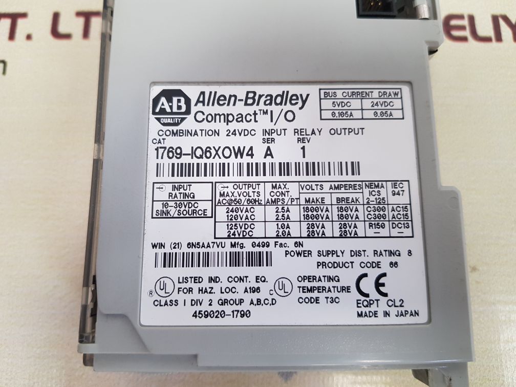 Allen-bradley 1769-iq6Xow4 Ser.A Compact I/O Module
