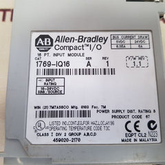 Allen-bradley 1769-iq16 16 Pt.Input Module Ser.A Rev.1
