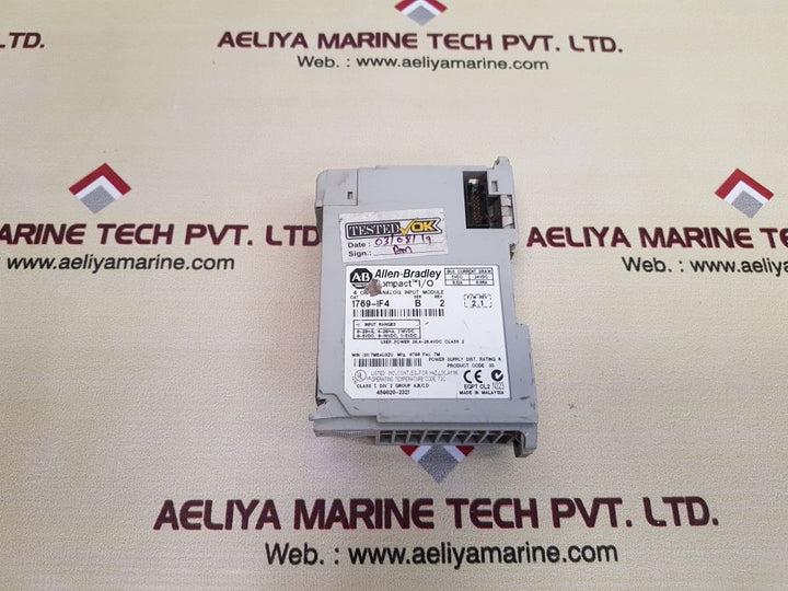 Allen-bradley 1769-if4 Ser.B Compact I/O 4 Chnl Analog Input Module Rev.2
