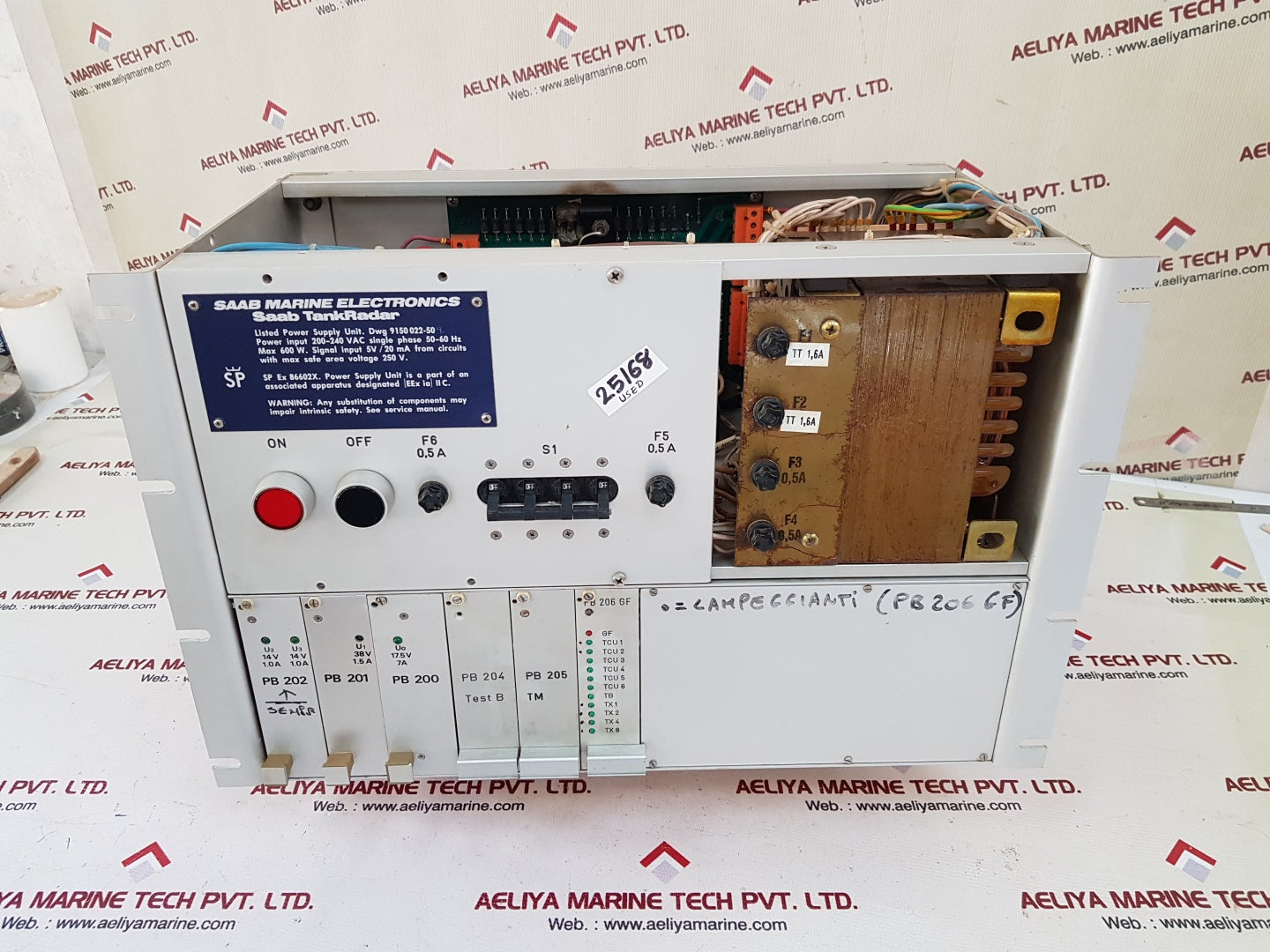 Saab marine tankradar 9150 022-504e power supply unit