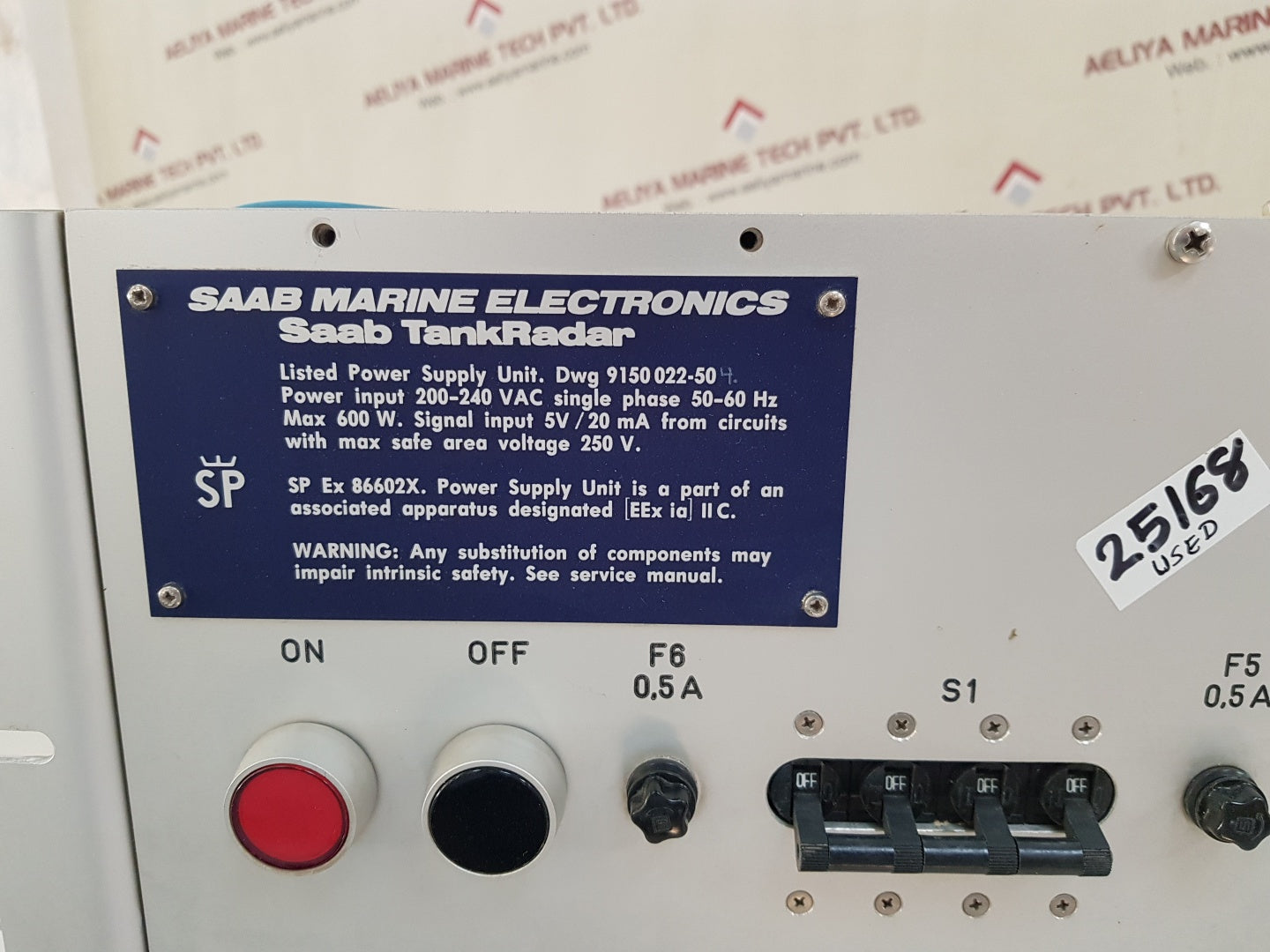 Saab marine tankradar 9150 022-504e power supply unit
