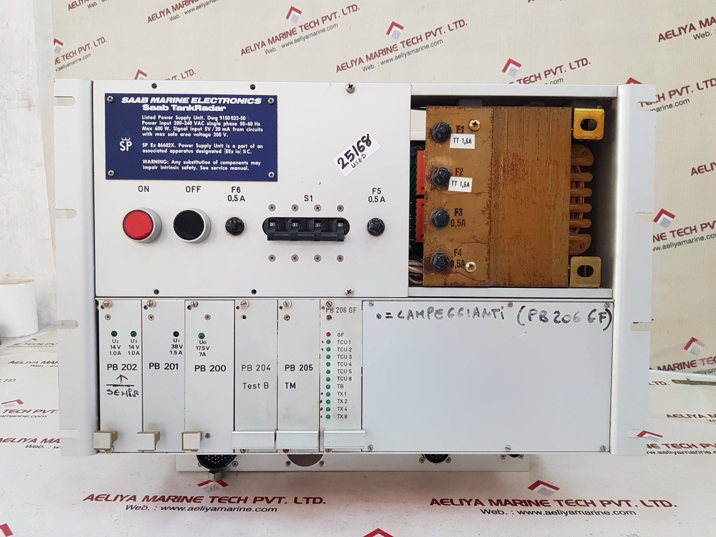 Saab marine tankradar 9150 022-504e power supply unit