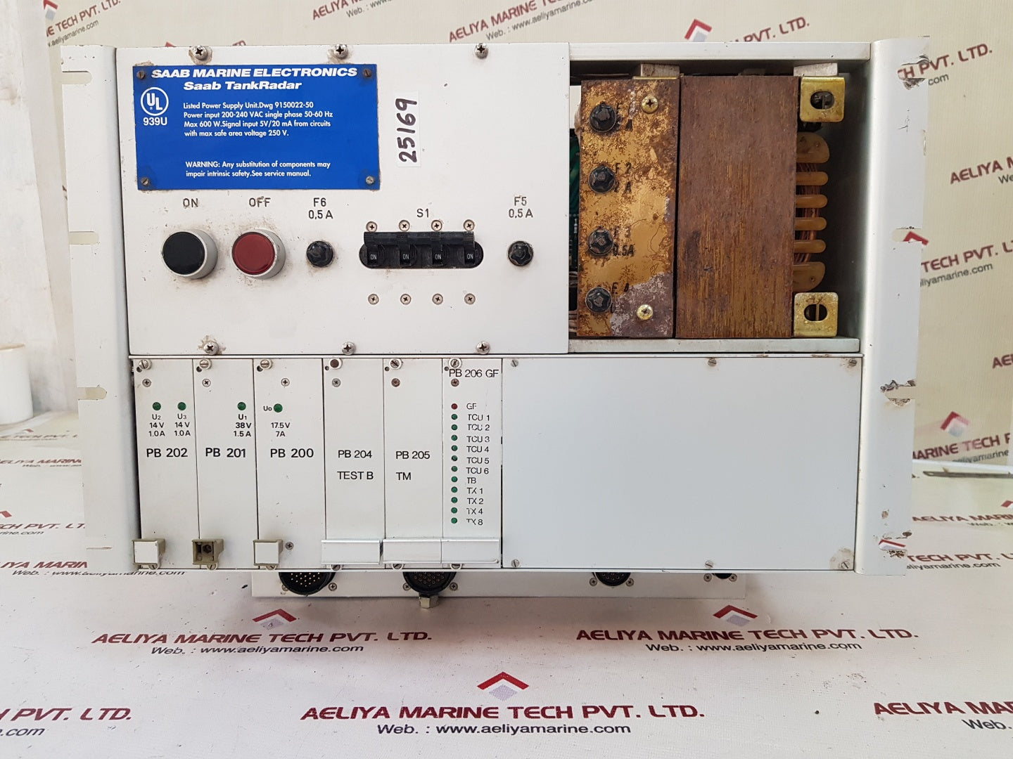Saab marine tankradar 9150022-50 power supply unit