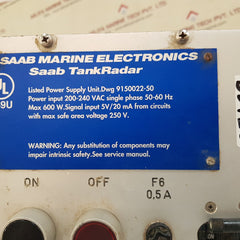 Saab marine tankradar 9150022-50 power supply unit