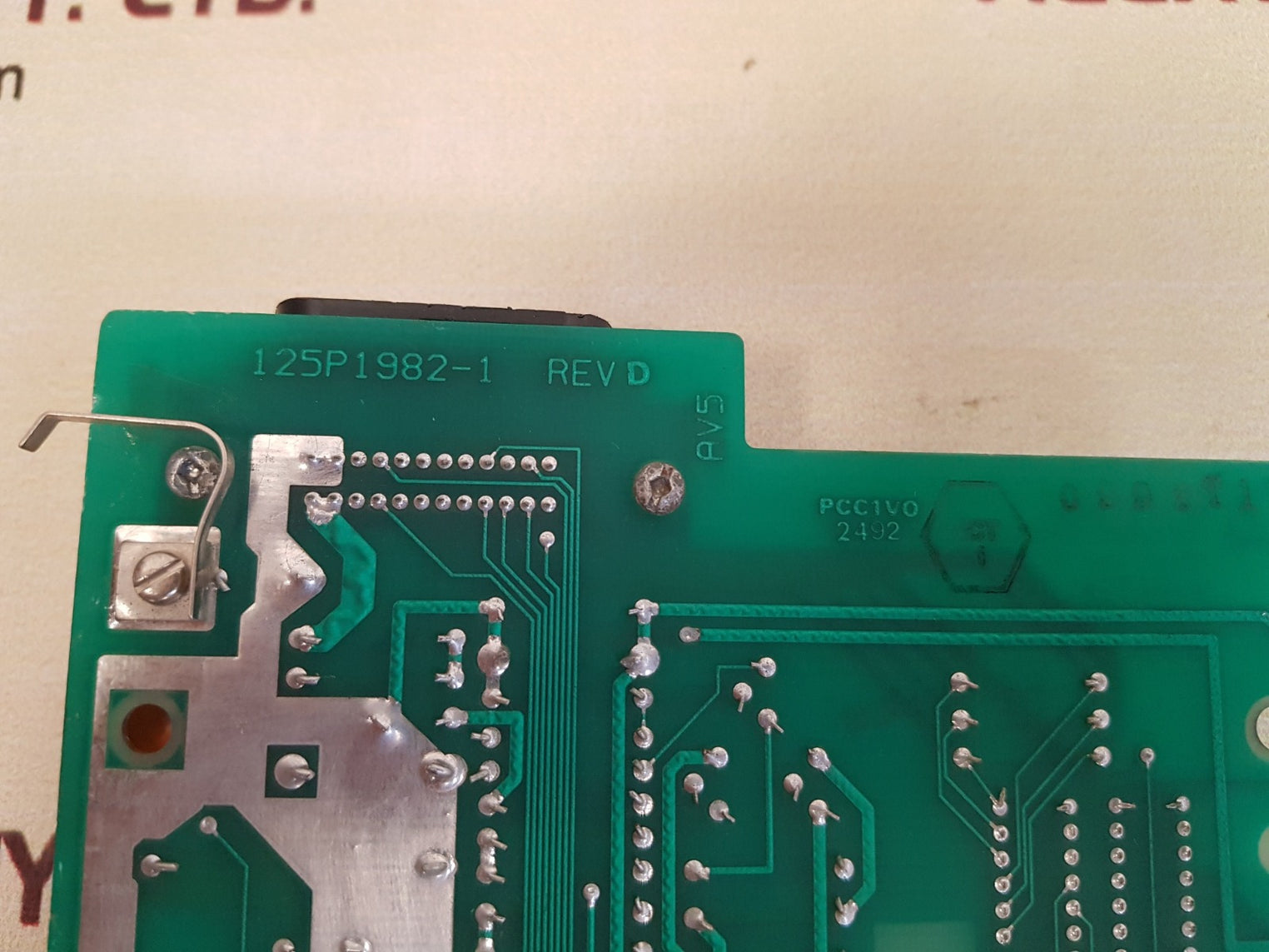 Abb 125s1982-1 rev d pcb card 
