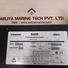 Siemens 39samcan apacs+ standard analog module