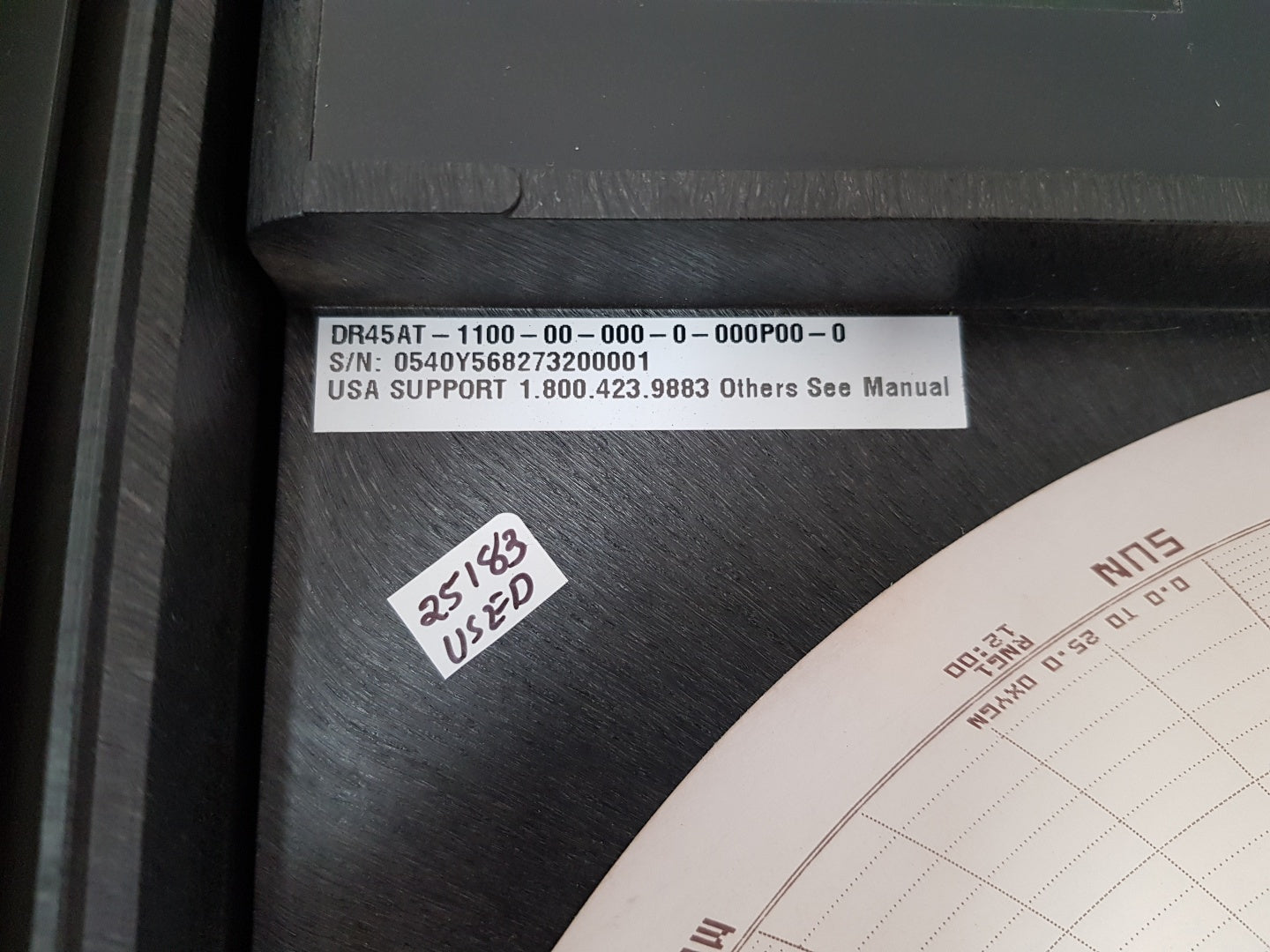 Honeywell truline dr45at chart recorder dr45at-1100-00-000-0-000p00-0