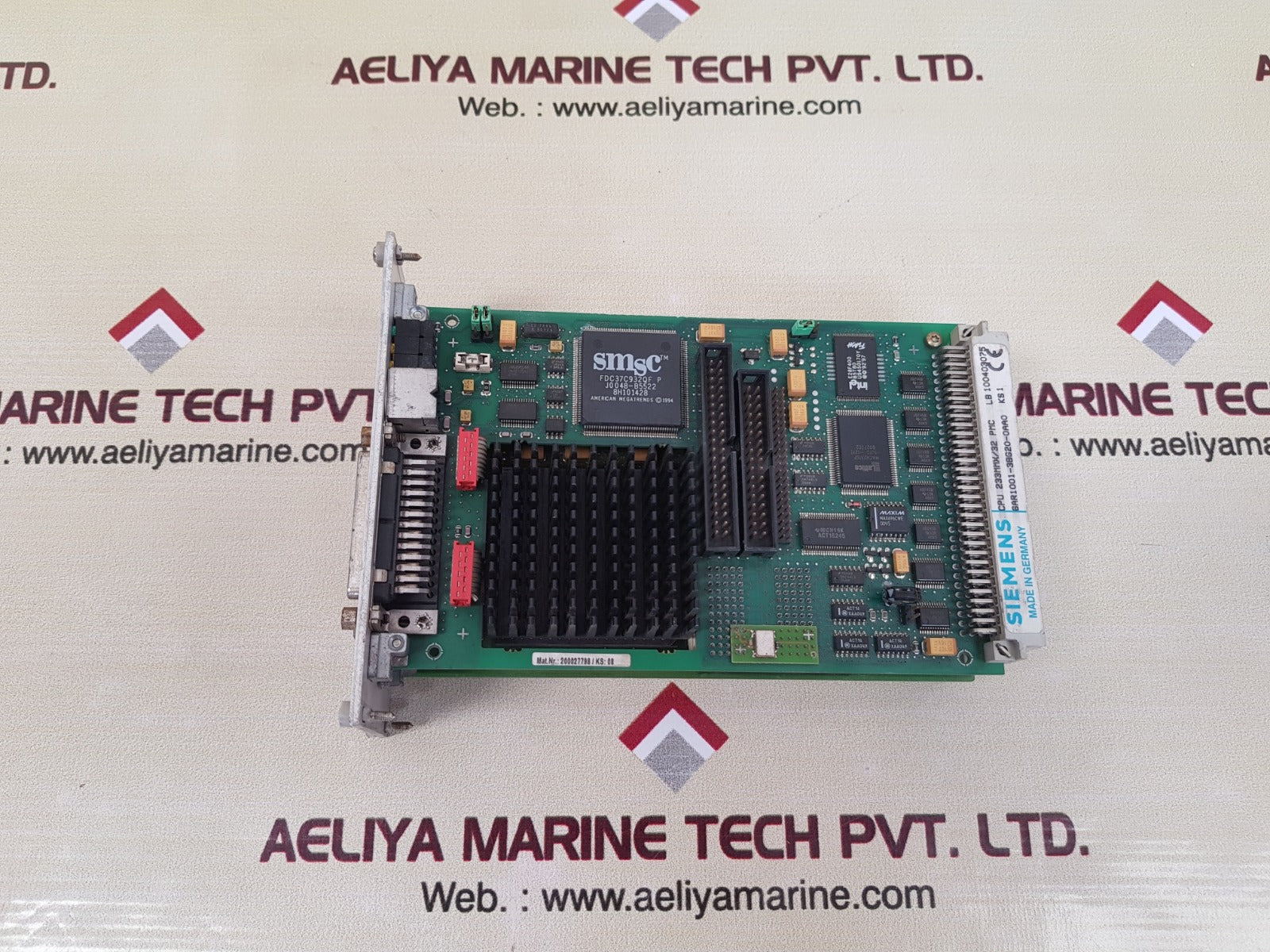 Siemens cpu 233mmx/32 pmc processor module 6ar1001-3bg20-0aa0  