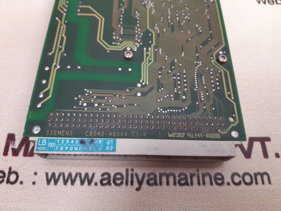 Siemens smp16-tgb100 pcb card 6ar1302-0ac10-0aa0