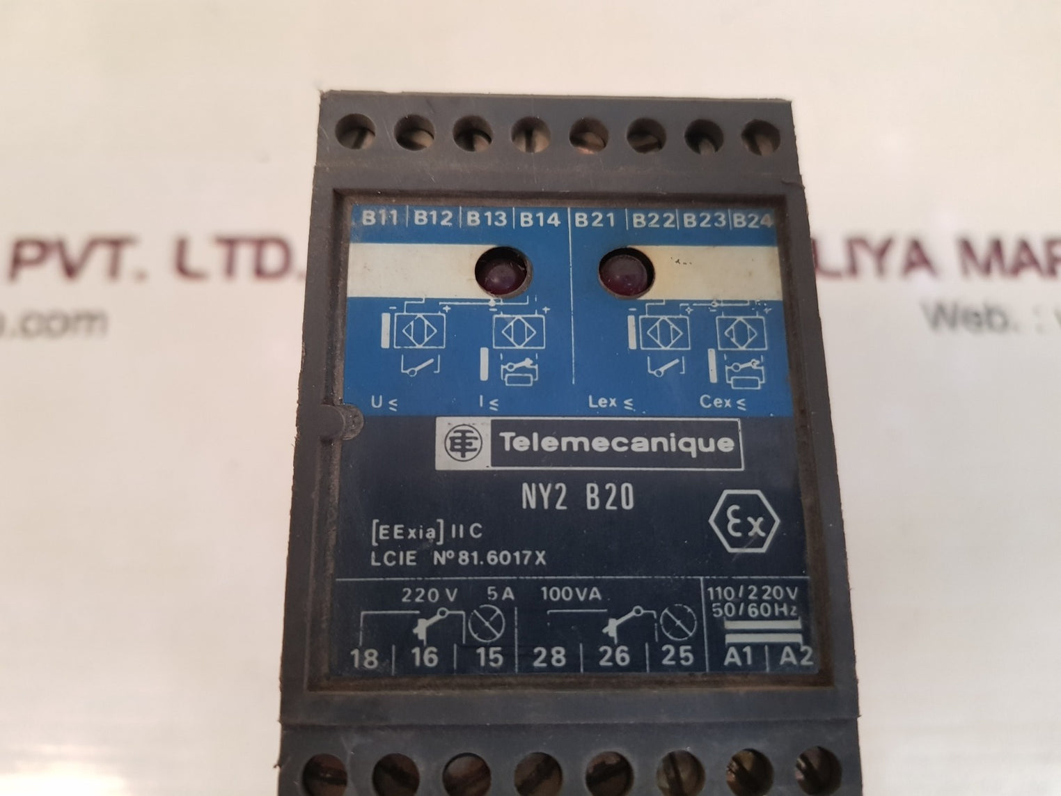 Telemecanique ny2 b20 safety relay barrier 