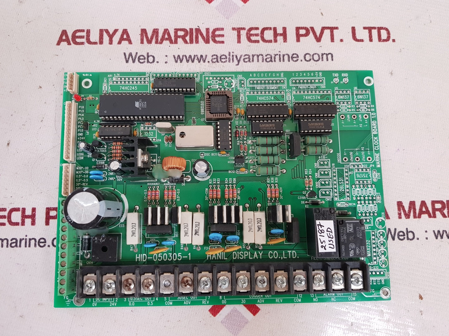 Hanil display hid-050305-1 marine clock board 