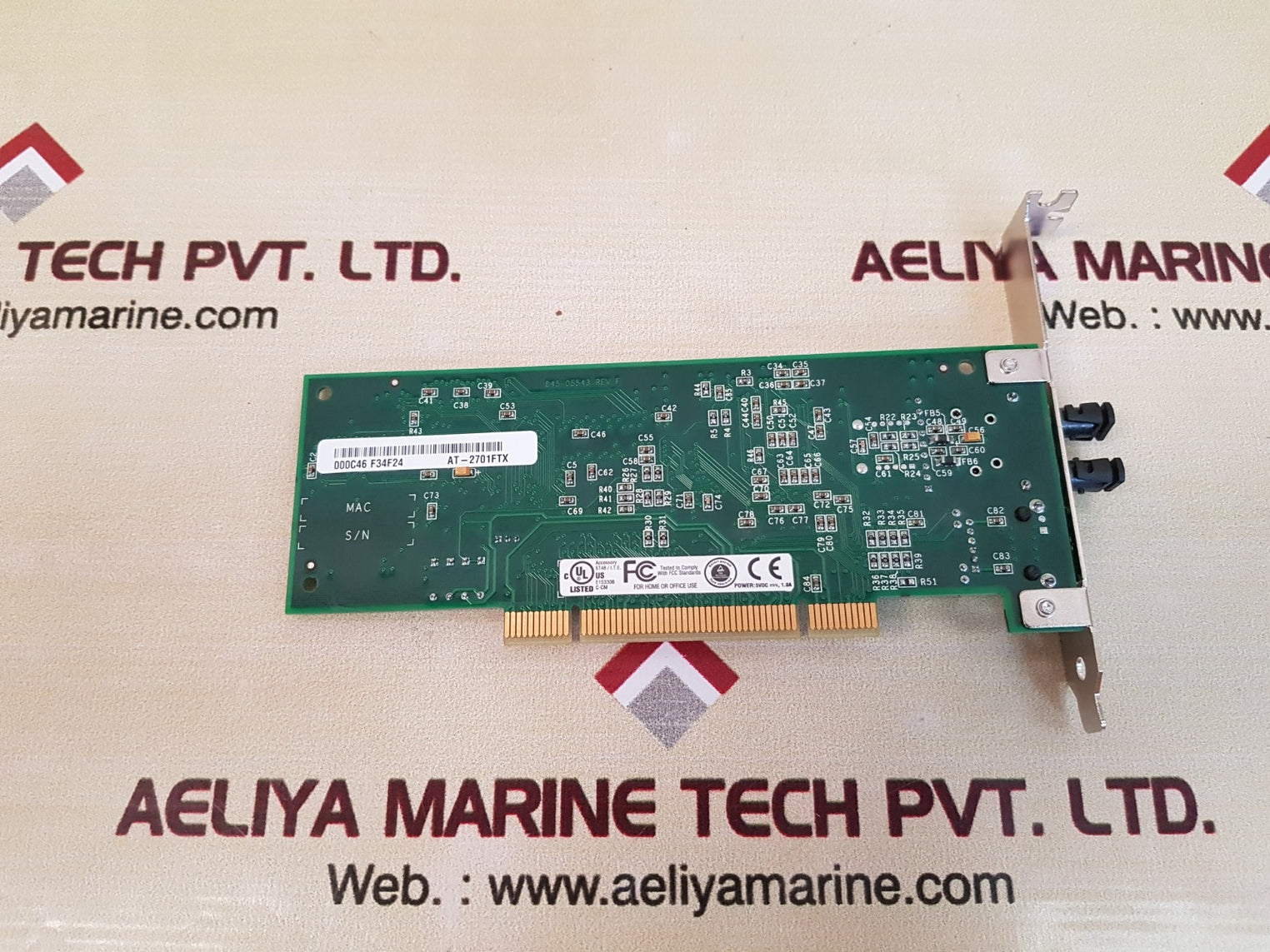 Allied telesyn at-2701ftx pci fiber optic network card 