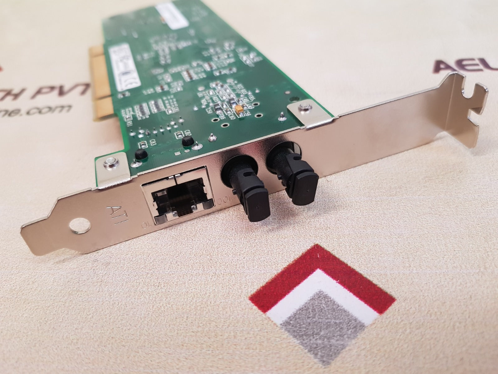 Allied telesyn at-2701ftx pci fiber optic network card 